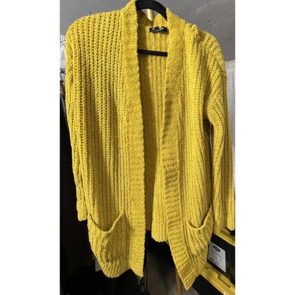 EXPRESS Women’s Yellow XS Cardigan Sweater-Limited Special Color